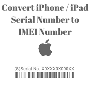 Convert serial to imei iphone free